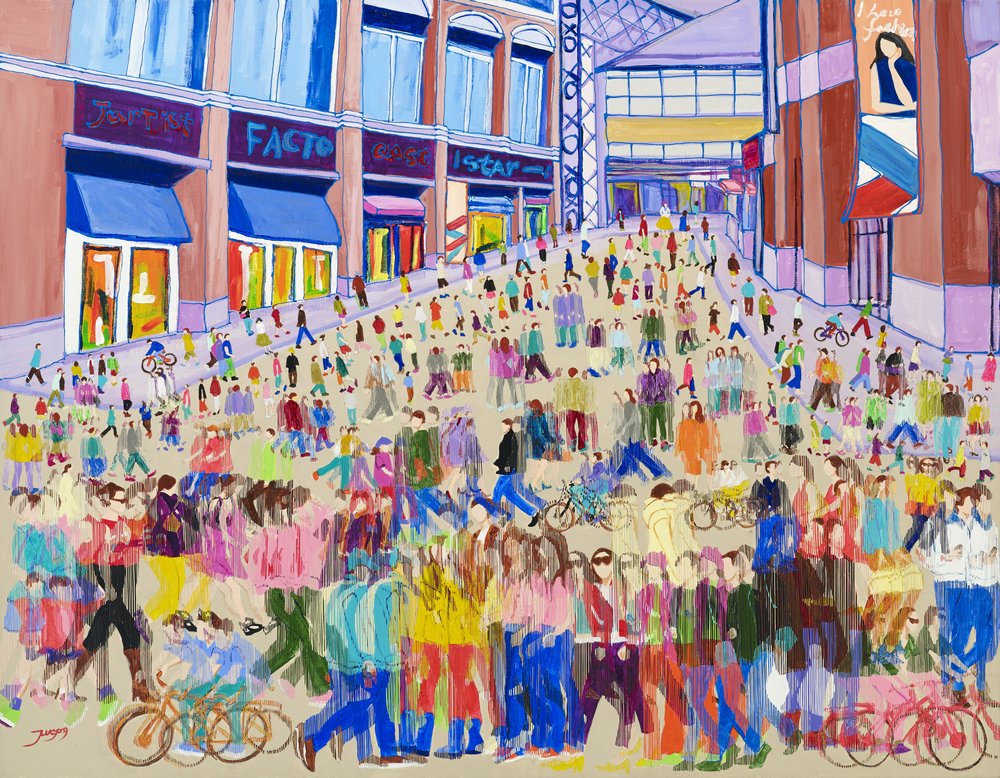 Vibrant City Crowd by Jukyong Park