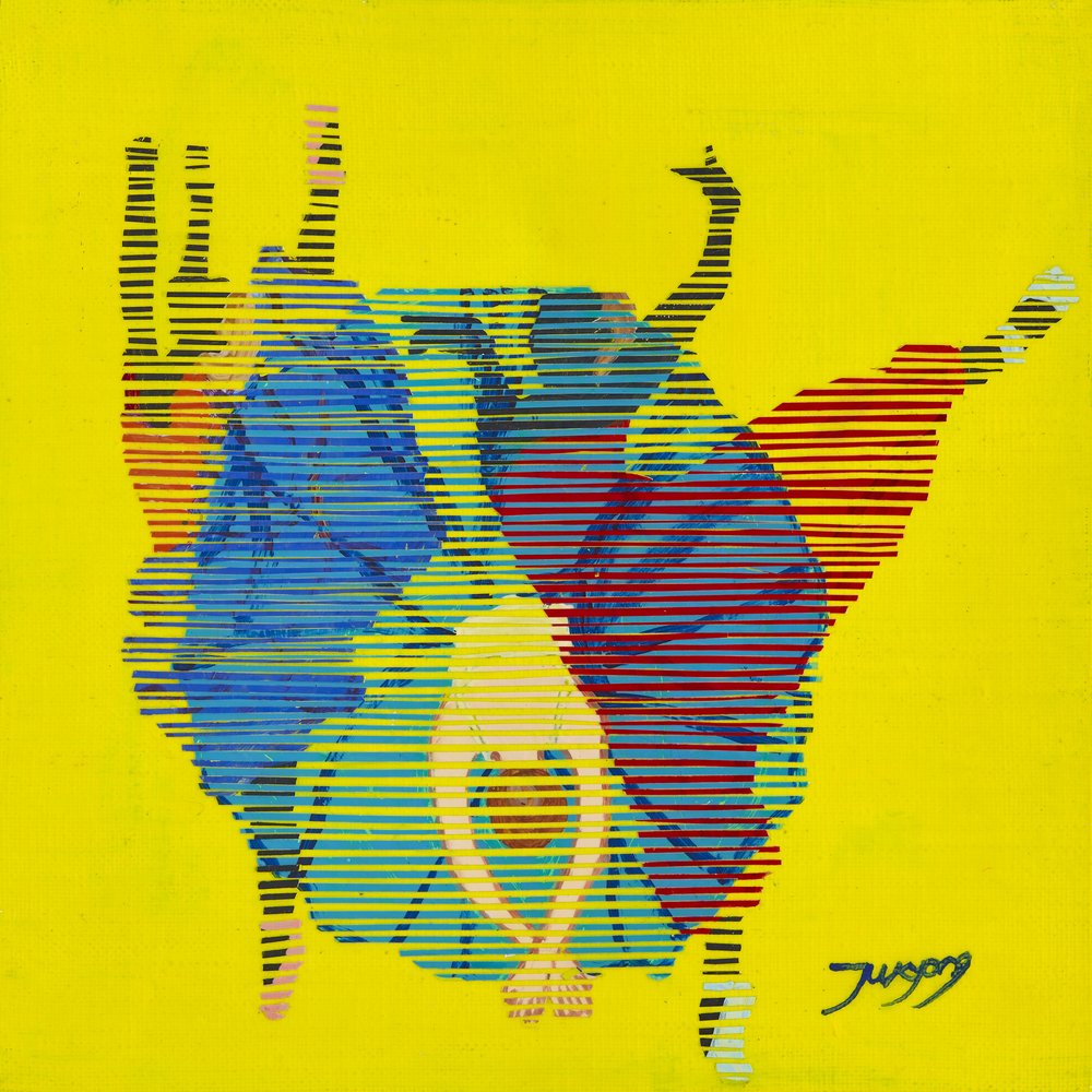 Vibrant Dancing Figures by Jukyong Park