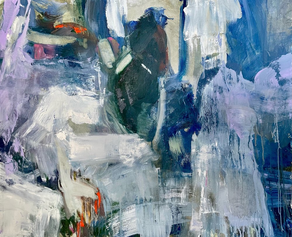 Indigo Lavender Flow by Julia Purinton