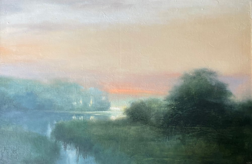 Misty River Dawn by Julia Purinton
