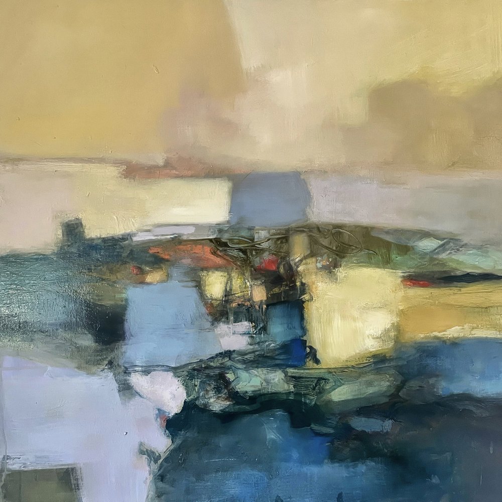 Serene Abstract Landscape by Julia Purinton