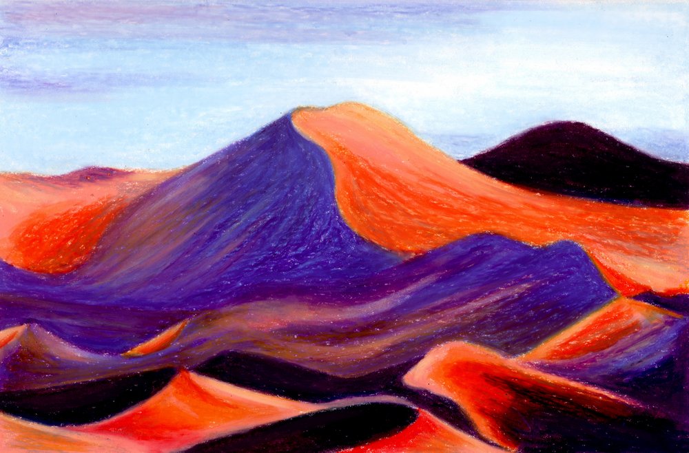 Vibrant Desert Dunes by Julie Lesouef