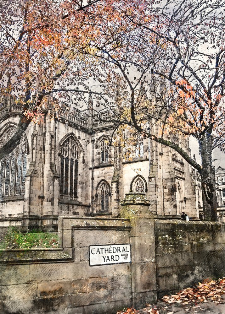 Autumn Cathedral Yard by Justyna Jaszke