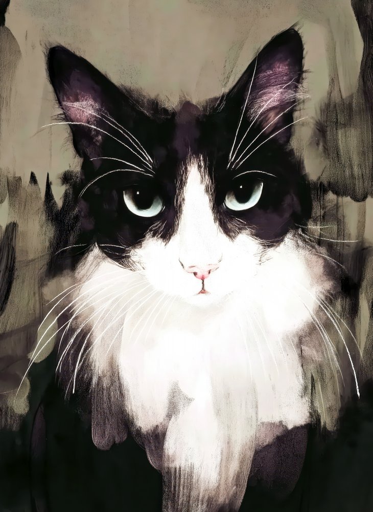 Intense Cat Gaze by Justyna Jaszke