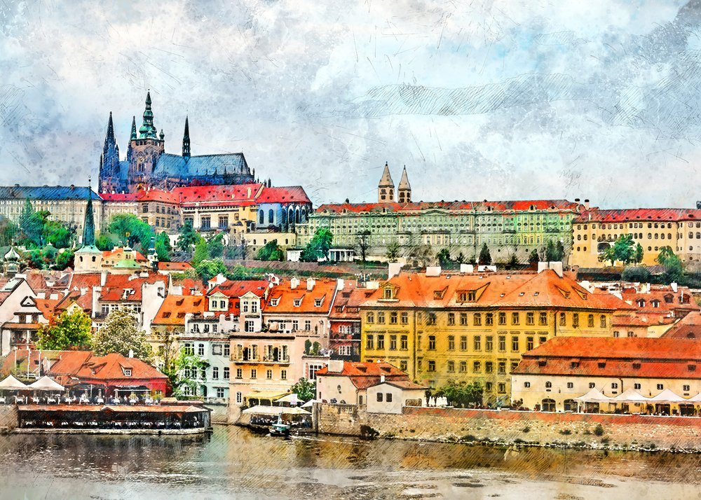 Prague Castle Vista by Justyna Jaszke