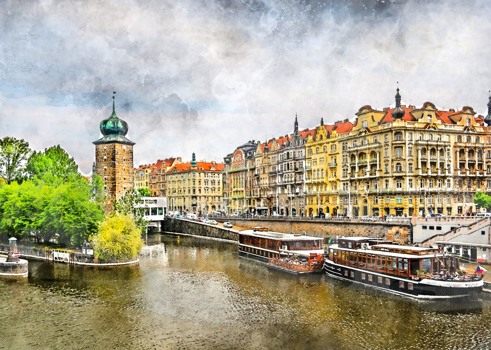 Prague Old Town View by Justyna Jaszke