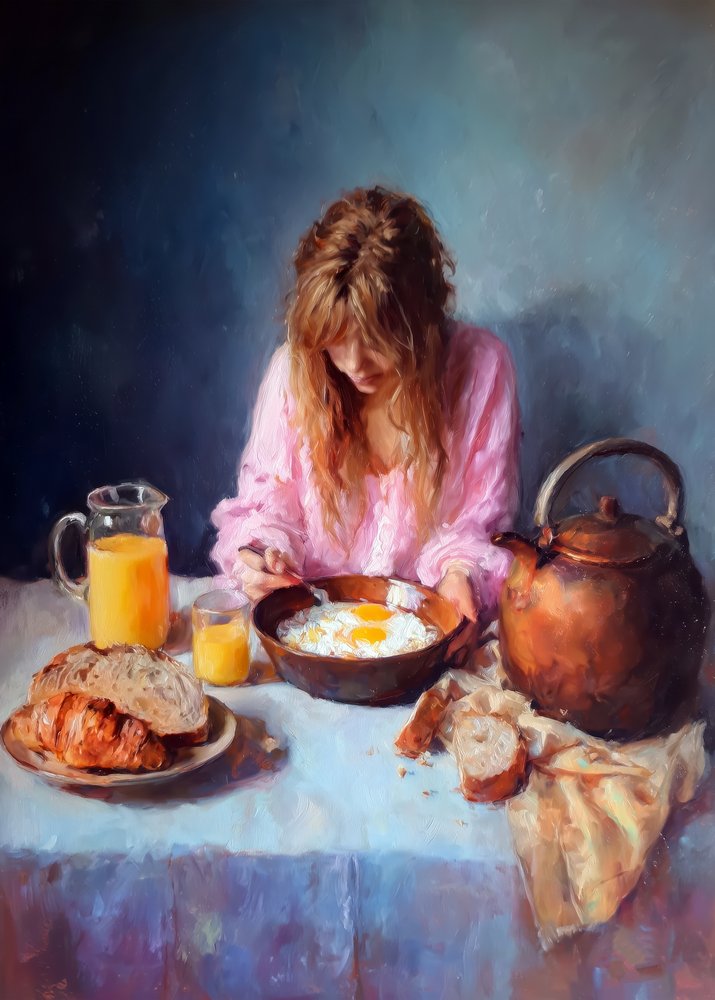 Quiet Morning Breakfast by Justyna Jaszke