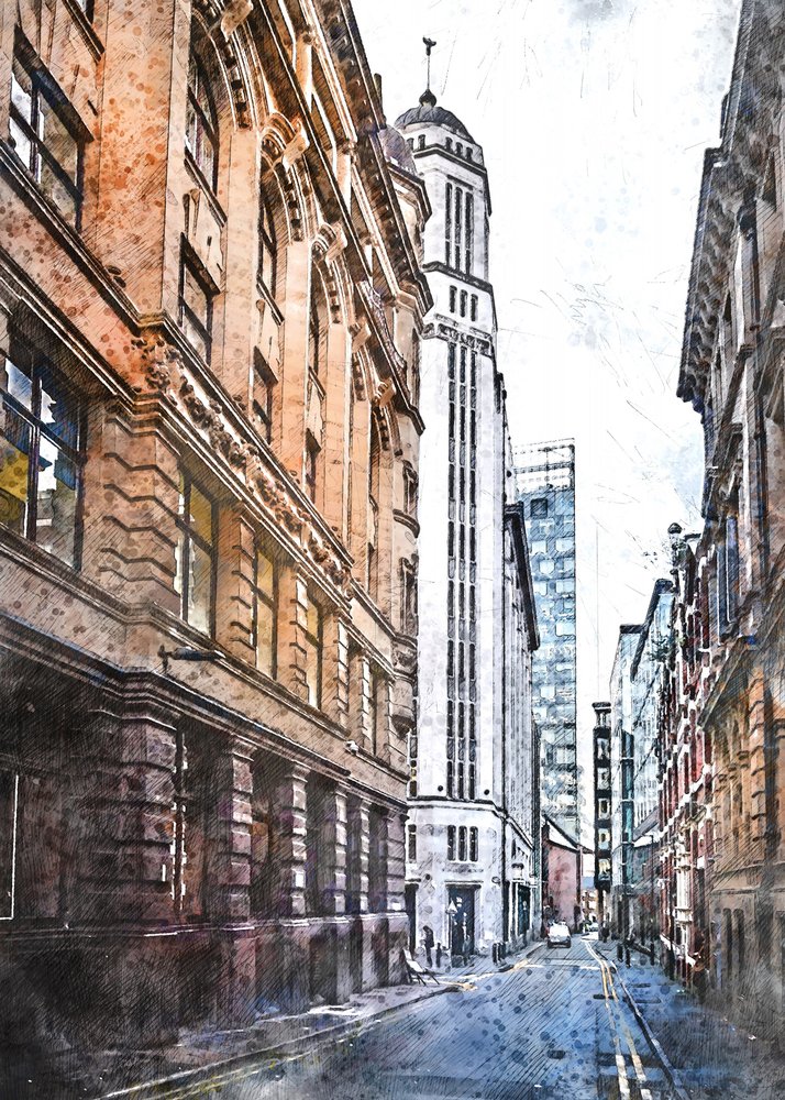 Tall City Perspective by Justyna Jaszke
