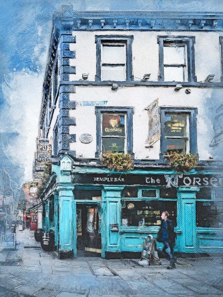 Temple Bar Dublin by Justyna Jaszke