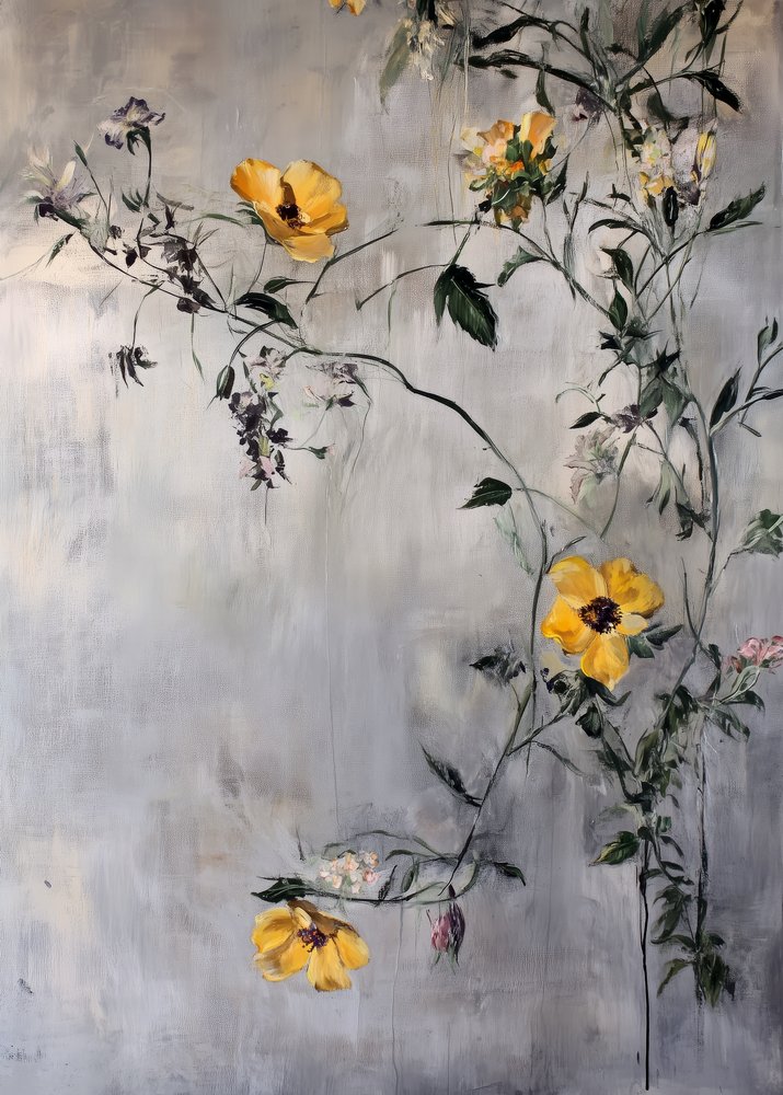 Trailing Yellow Flowers by Justyna Jaszke