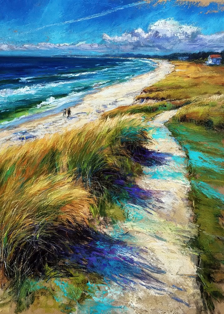 Vibrant Beach Path by Justyna Jaszke