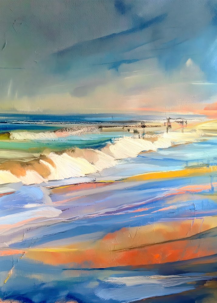 Vibrant Coastal Sunset by Justyna Jaszke