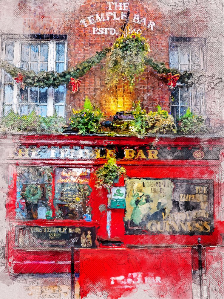Vibrant Dublin Pub by Justyna Jaszke