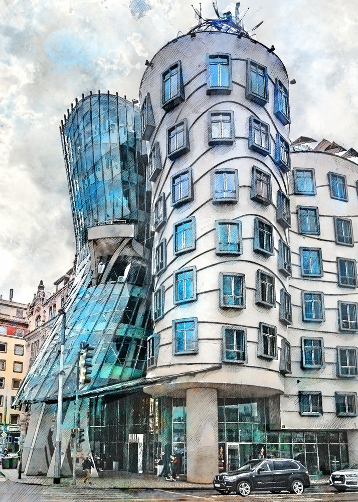 Wavy Prague Architecture by Justyna Jaszke