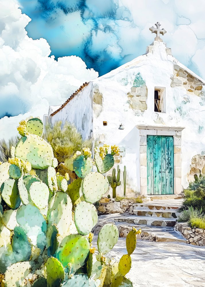 White Chapel Cactus View by Justyna Jaszke