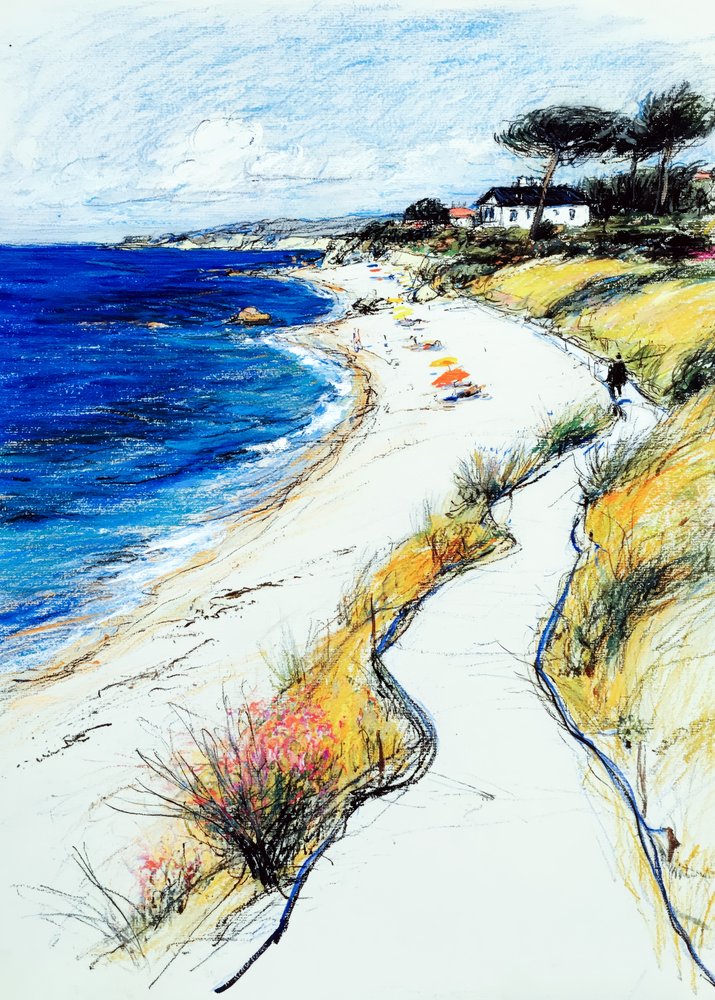 Winding Coastal Path by Justyna Jaszke