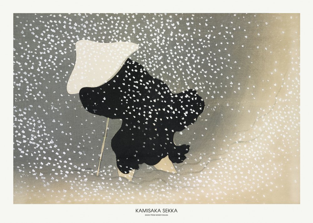 Snow from Momoyogusa by Kamisaka Sekka