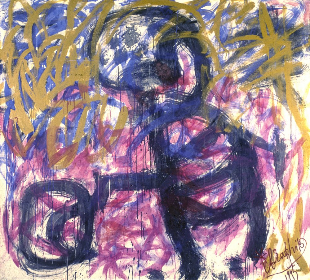 Abstract Expressionist Figure by Kanat Ibragimov