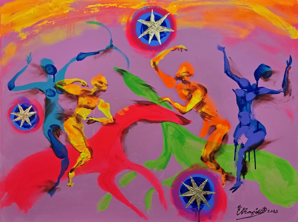 Colorful Abstract Dance by Kanat Ibragimov