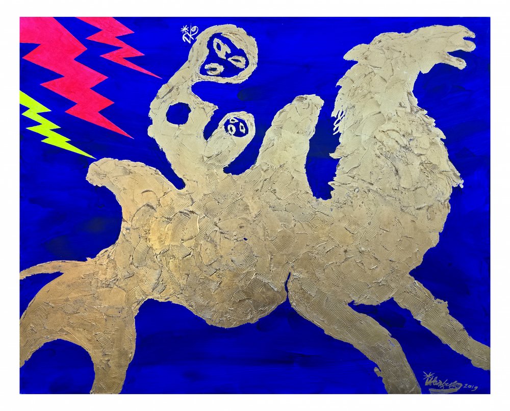 Golden Camel Lightning by Kanat Ibragimov