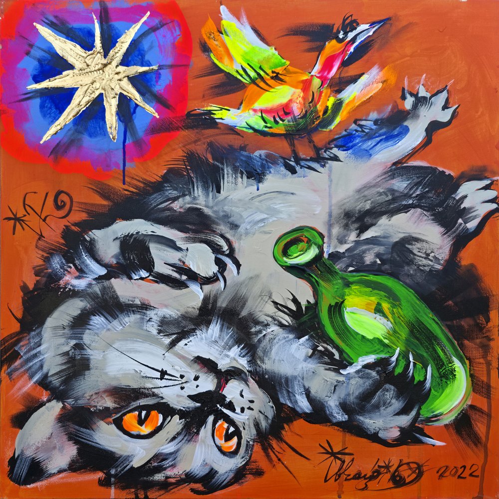 Mischievous Cat by Kanat Ibragimov
