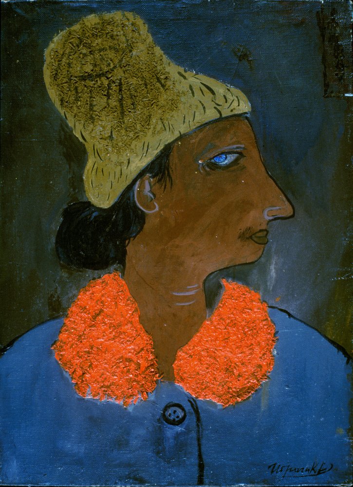 Orange Collared Woman by Kanat Ibragimov