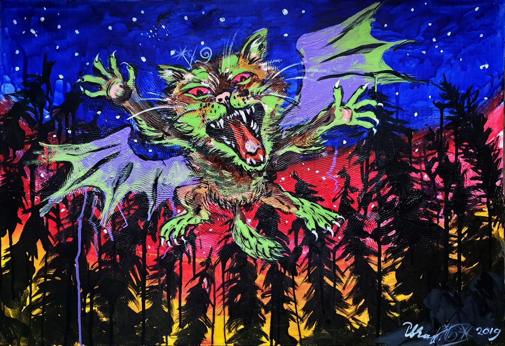 Roaring Forest Monster by Kanat Ibragimov