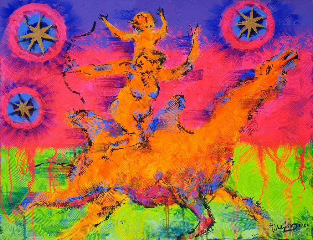 Vibrant Mythical Wild Ride by Kanat Ibragimov