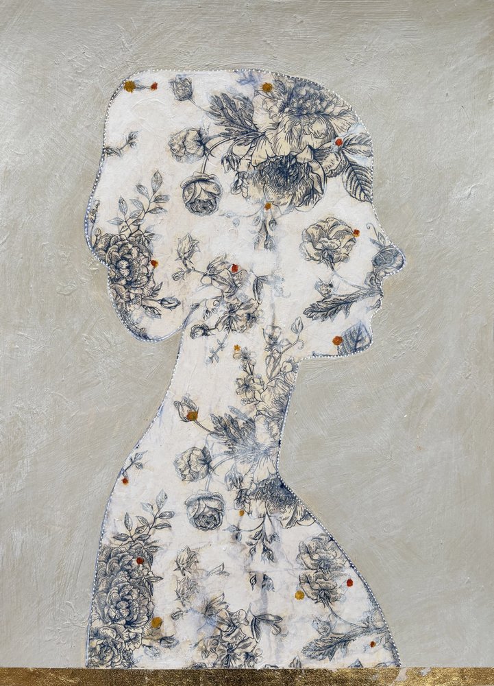 Elegant Floral Silhouette by Karenina Fabrizzi