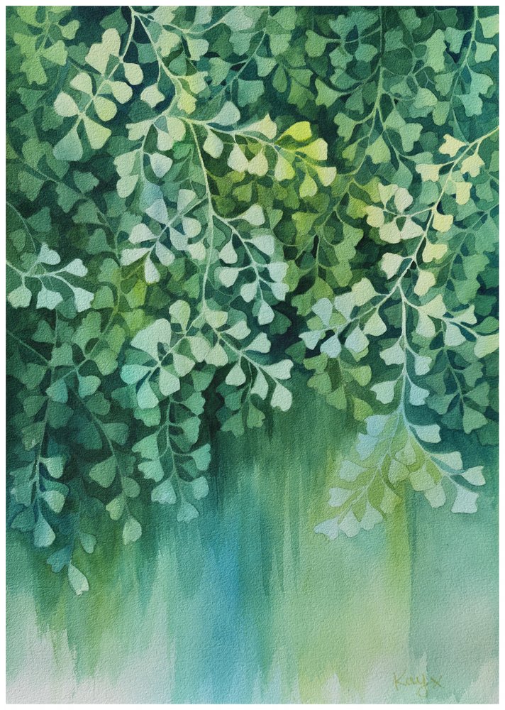Lush Fern Reflections by Kay Shanley