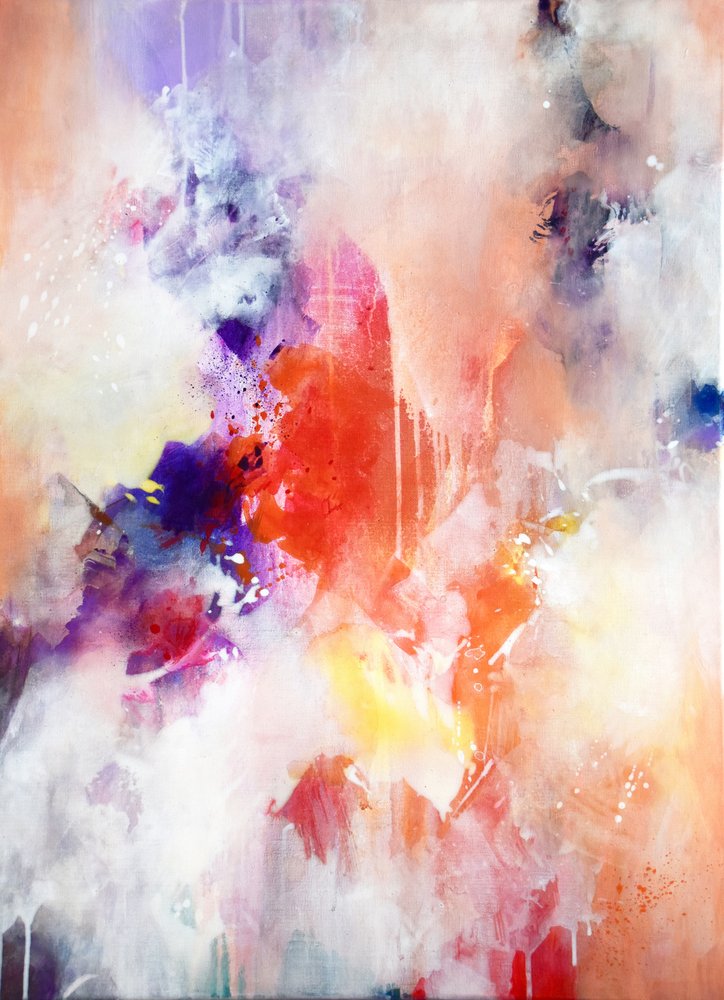 Vibrant Abstract Flow by Kirsten Handelmann