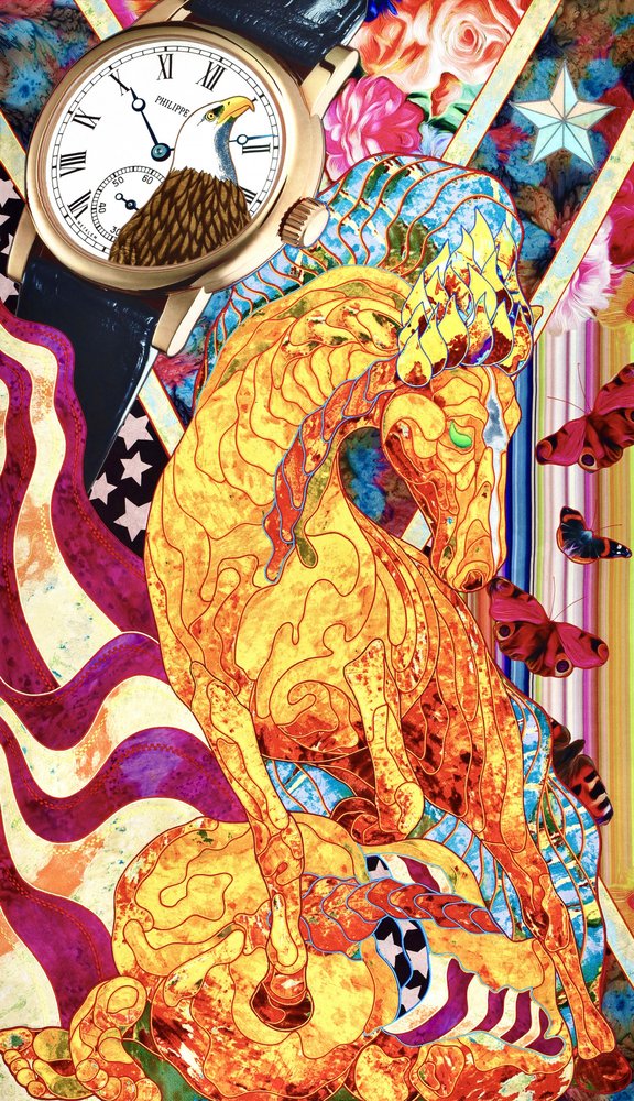 Patriotic Horse Collage by Kostyantin Malginov