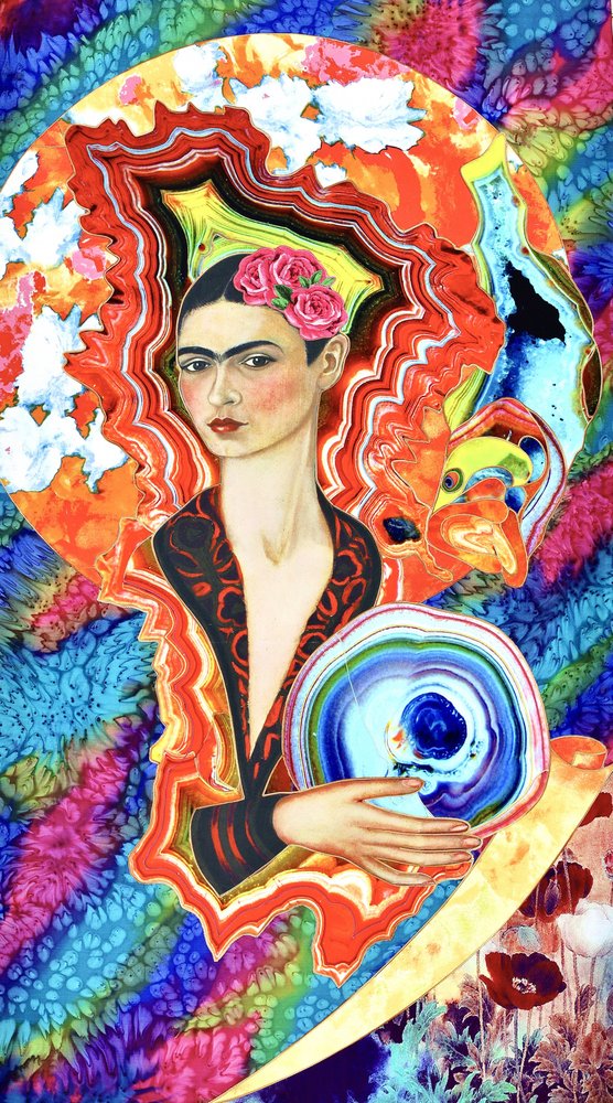 Surreal Floral Crown Woman by Kostyantin Malginov