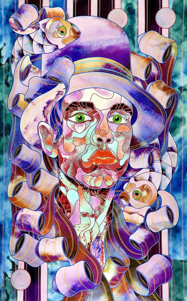 Vibrant Cubist Portrait by Kostyantin Malginov