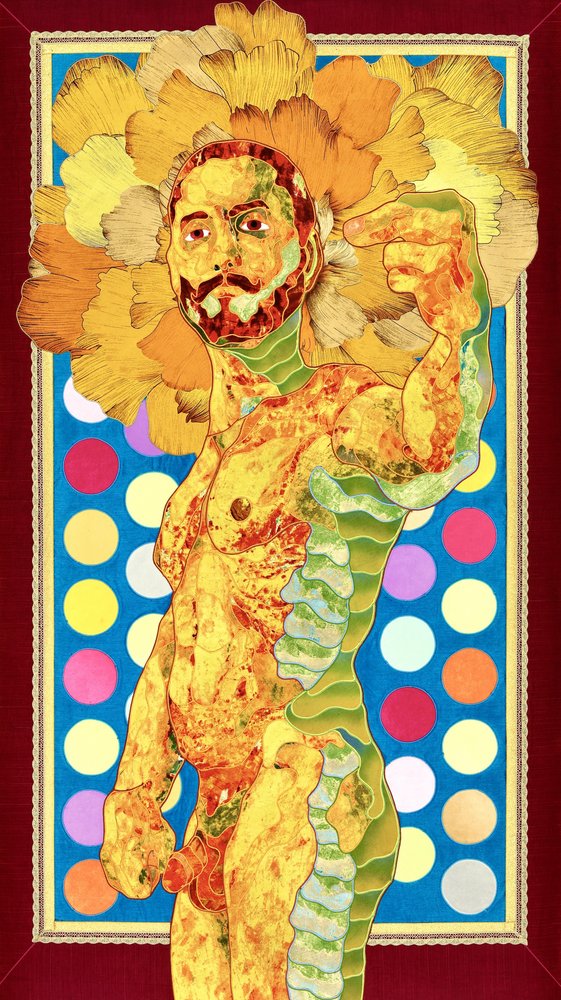 Vibrant Floral Man by Kostyantin Malginov
