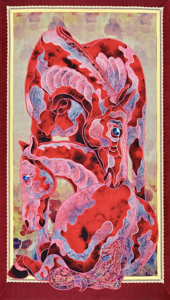 Vibrant Horse Family by Kostyantin Malginov