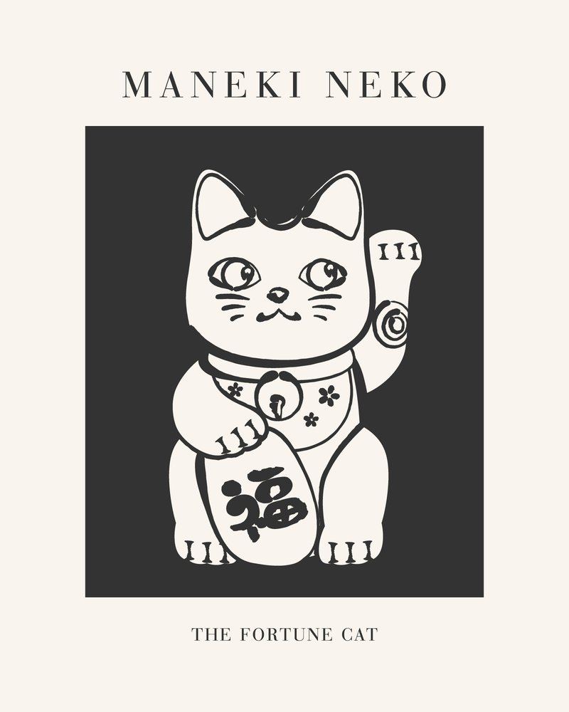Maneki Neko Fortune Cat by KsanaKalpa