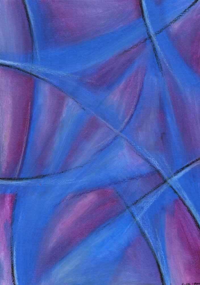 Blue Purple Curves by Kulik