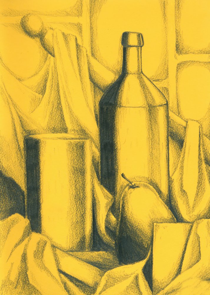 Charcoal Still Life by Kulik