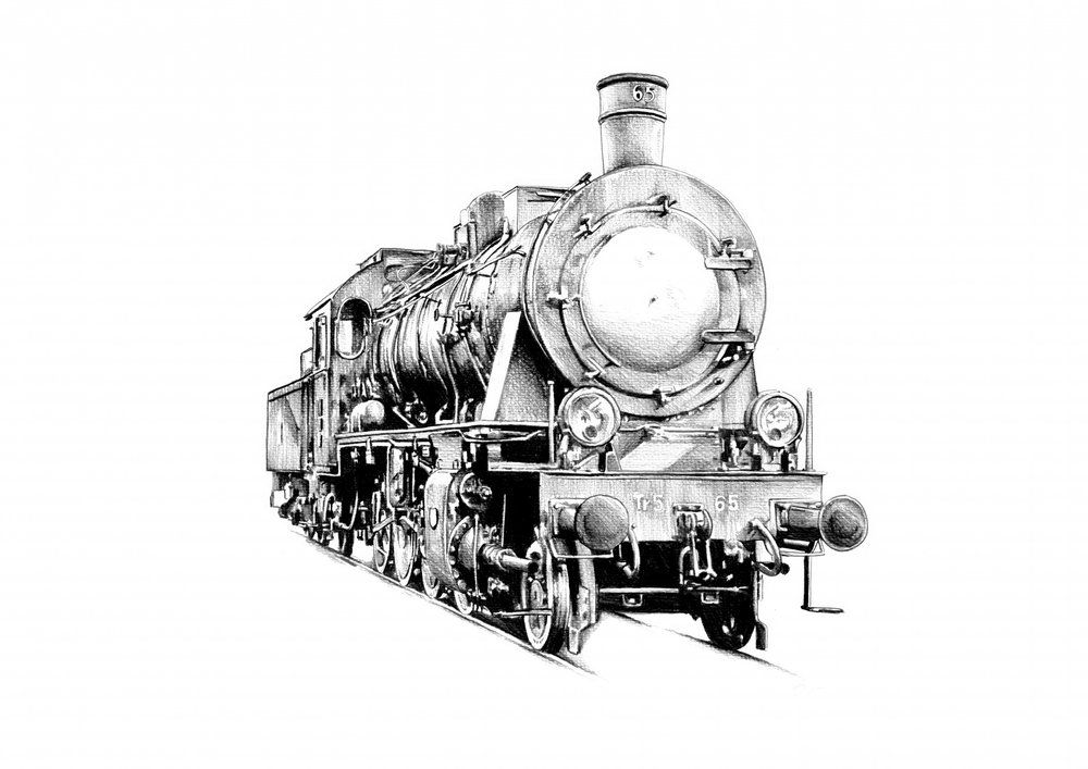 Classic Steam Locomotive by Kulik