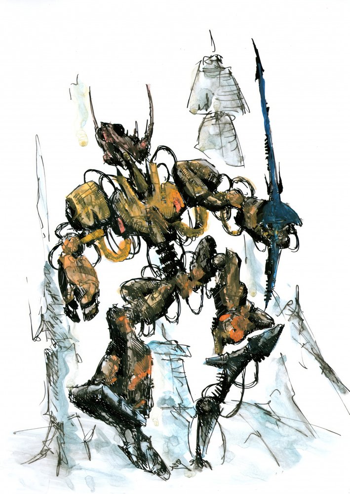 Concept Robot Warrior by Kulik