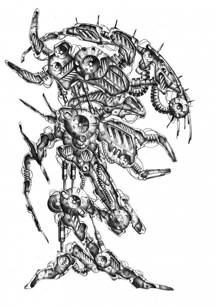 Dark Cybernetic Being by Kulik