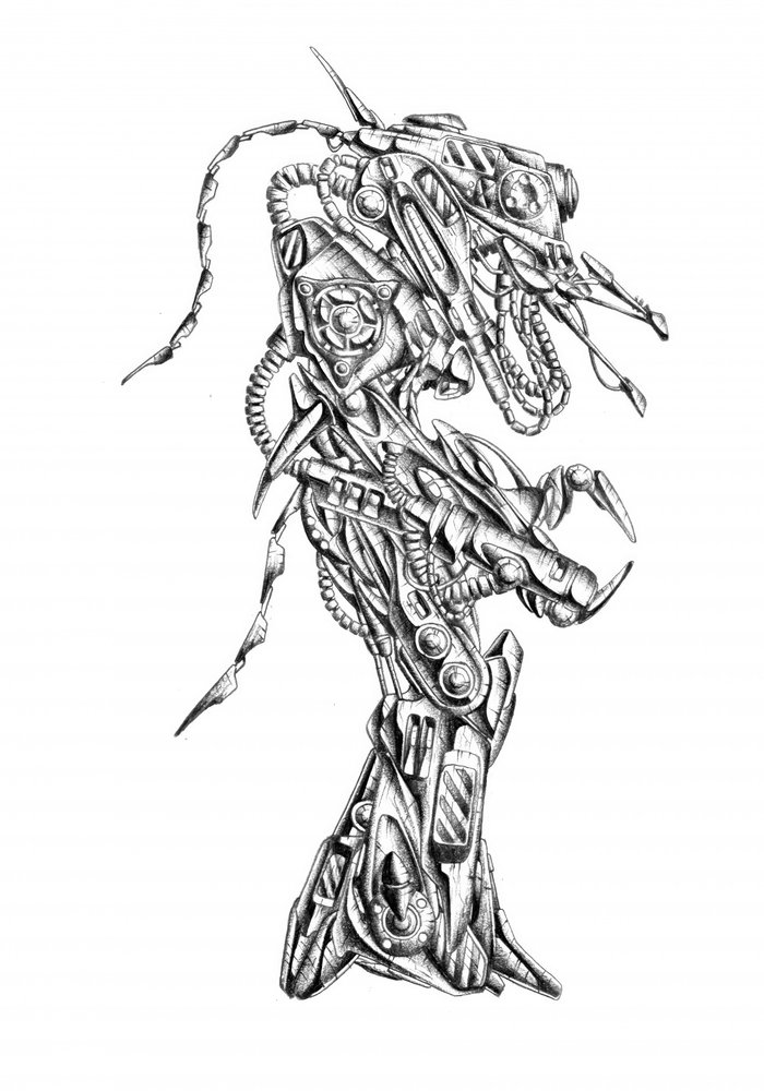 Dark Cybernetic Being by Kulik