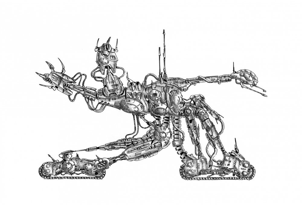 Detailed Sci-Fi Robot by Kulik
