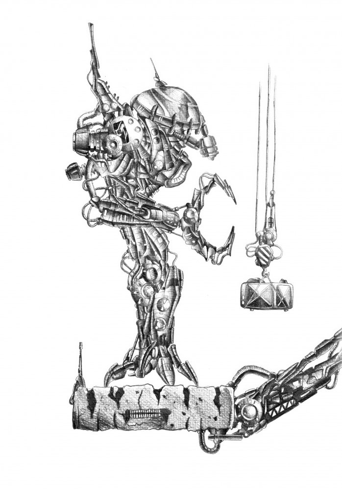Futuristic Mechanical Creature by Kulik