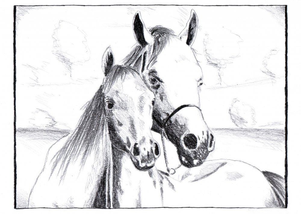 Gentle Horse Bond by Kulik