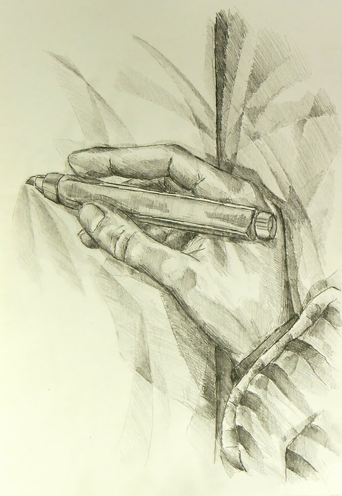 Hand Holding Medical Pen by Kulik
