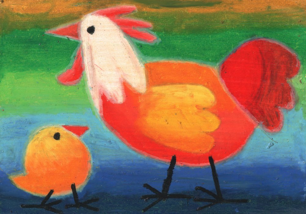 Happy Farm Birds by Kulik