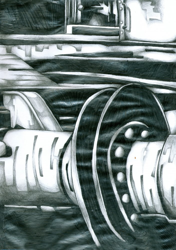 Industrial Gears Abstract by Kulik