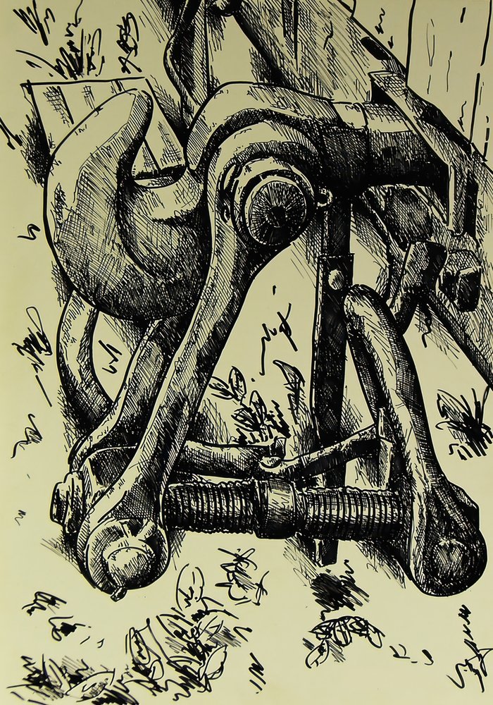 Industrial Hooks Sketch by Kulik